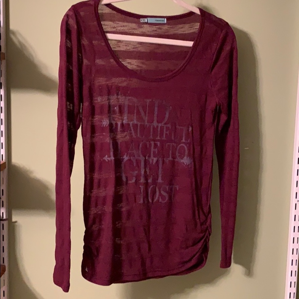 Graphic long sleeve tee shirt